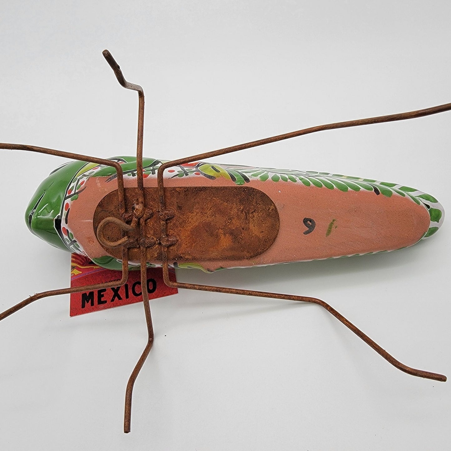 Castillo Family Talavera Pottery Grasshopper Sculpture - NEW