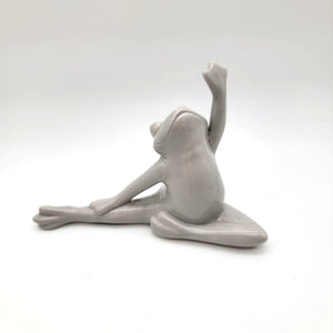 Stretching Yoga Frog Statue