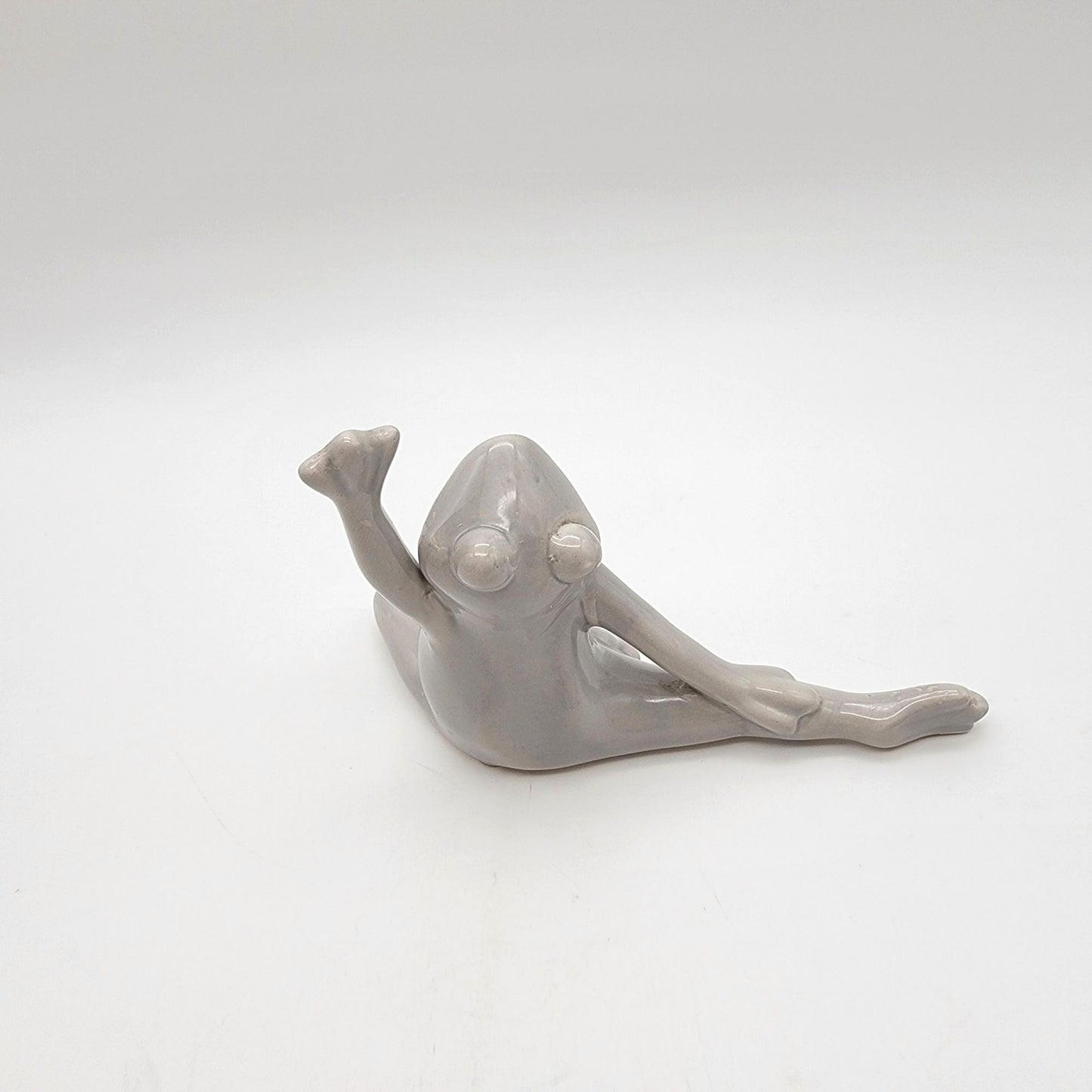 Stretching Yoga Frog Statue