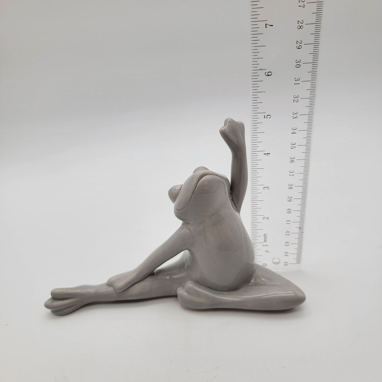 Stretching Yoga Frog Statue