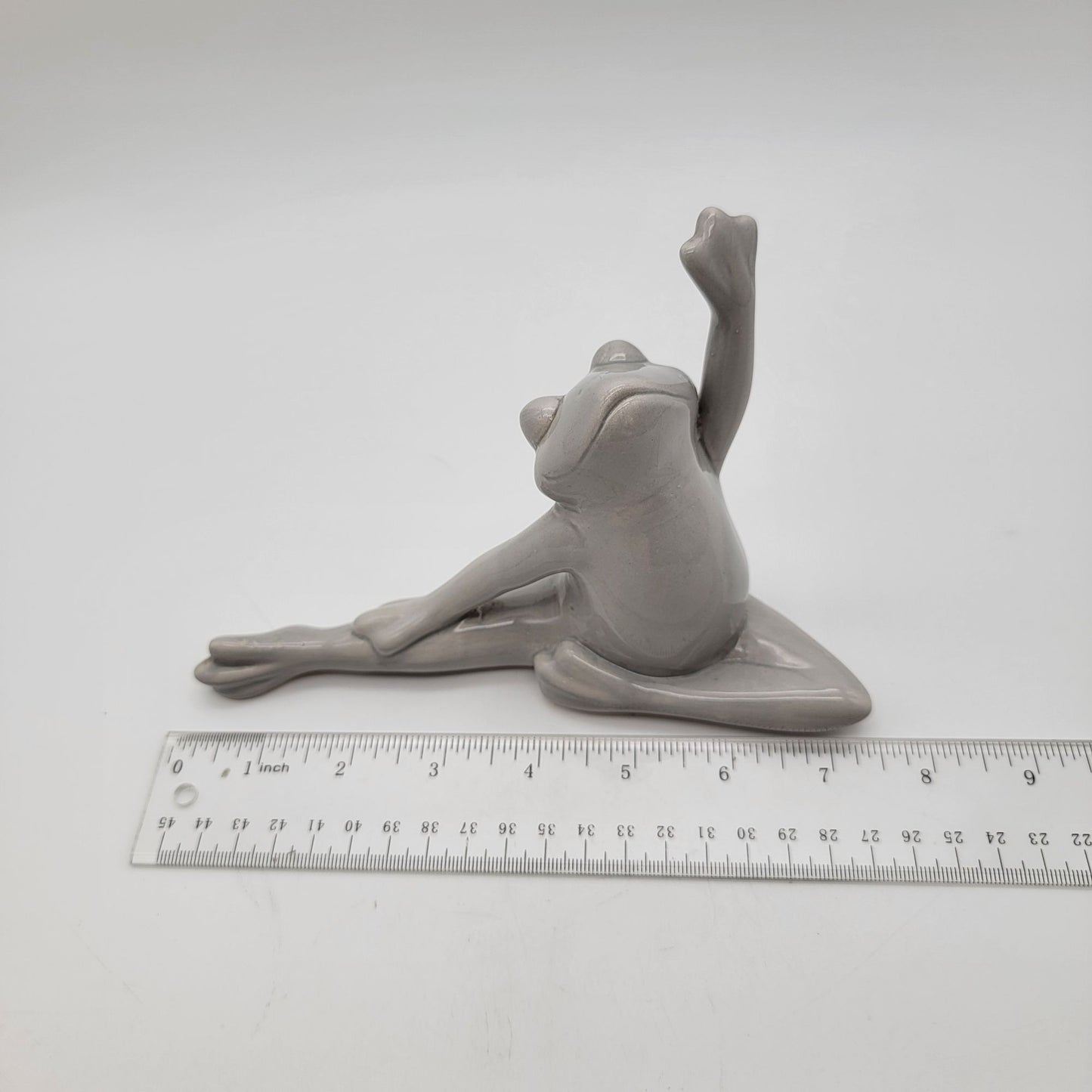 Stretching Yoga Frog Statue