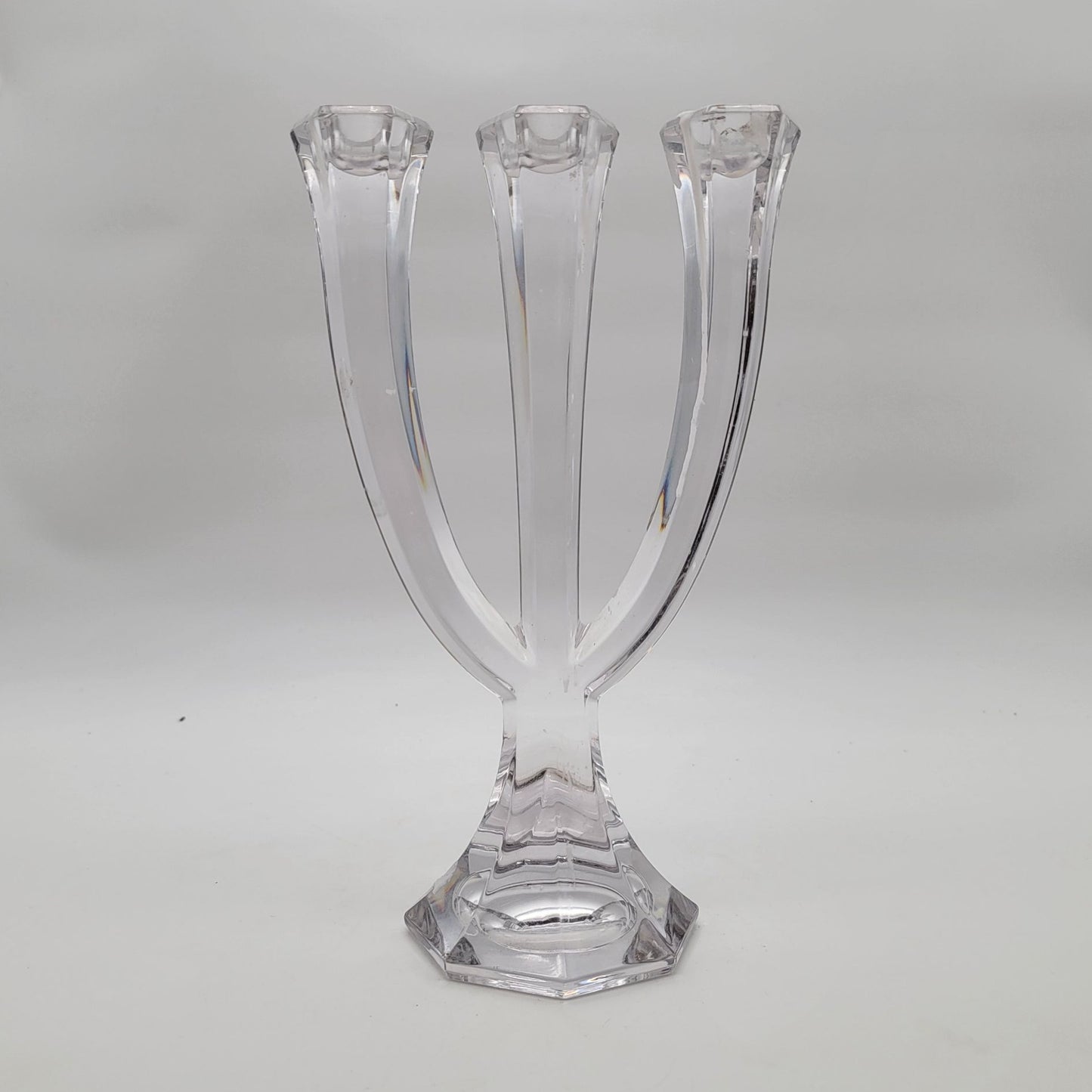 Vintage Mikasa Austria Crystal Mayfair 3-Arm Candelabra