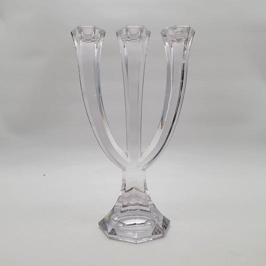 Vintage Mikasa Austria Crystal Mayfair 3-Arm Candelabra