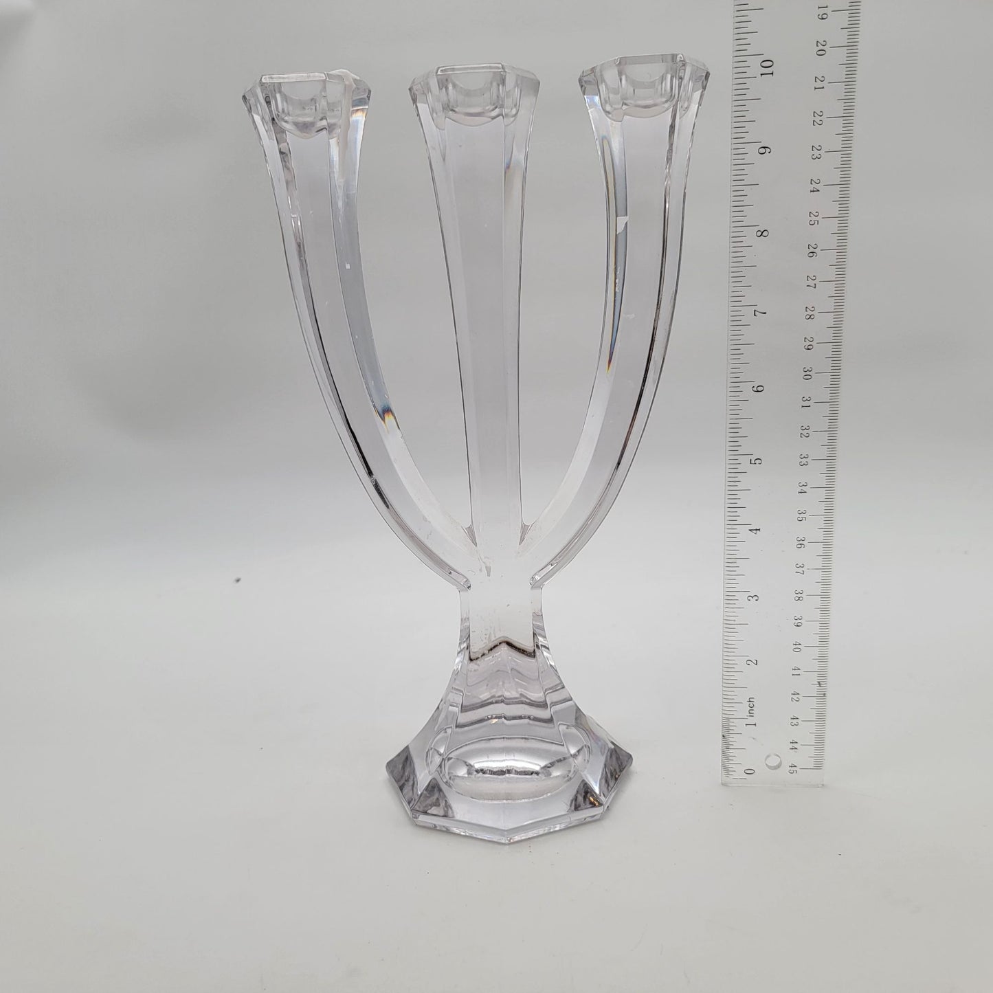 Vintage Mikasa Austria Crystal Mayfair 3-Arm Candelabra