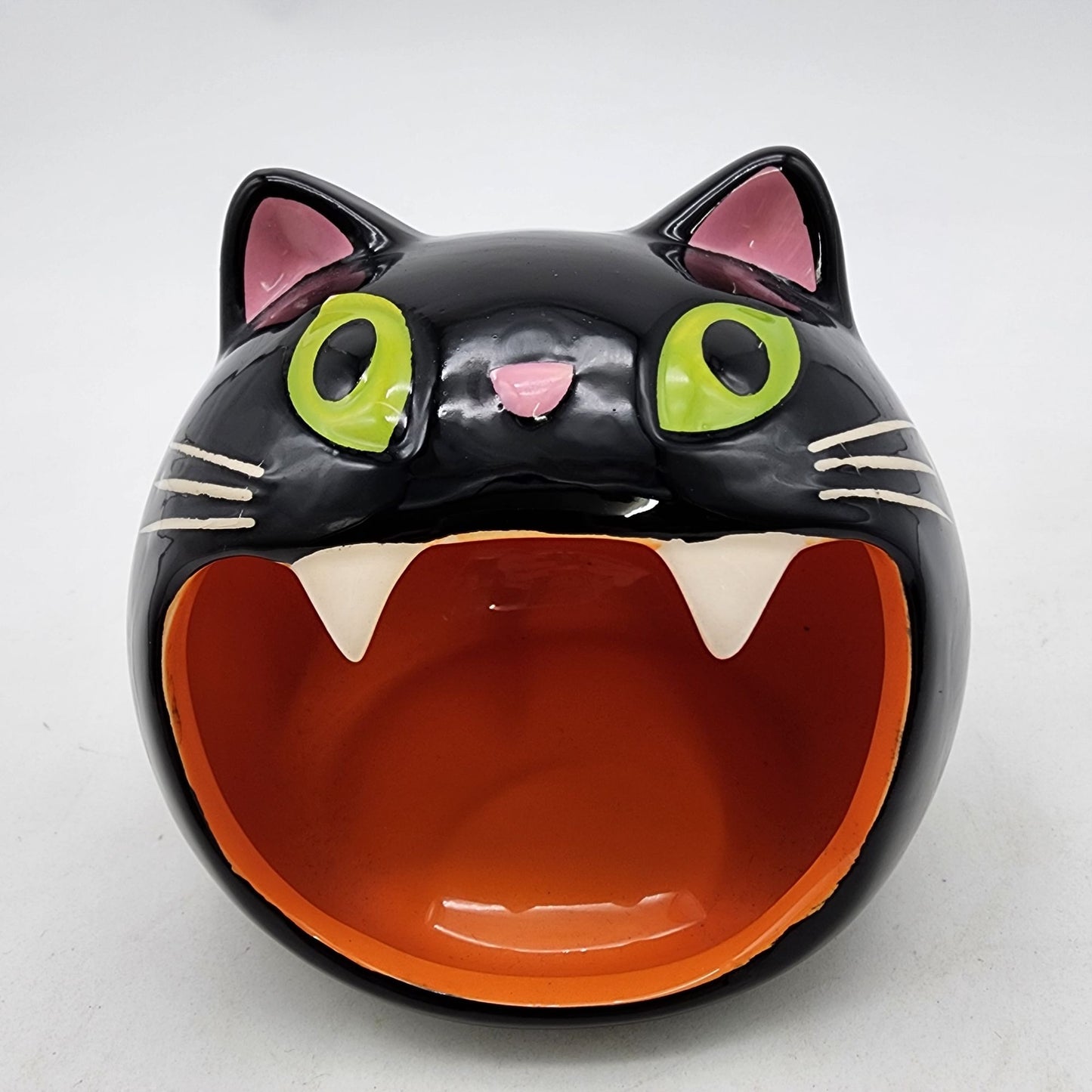 Black Cat Open Mouth Candy Dish or Sponge Holder