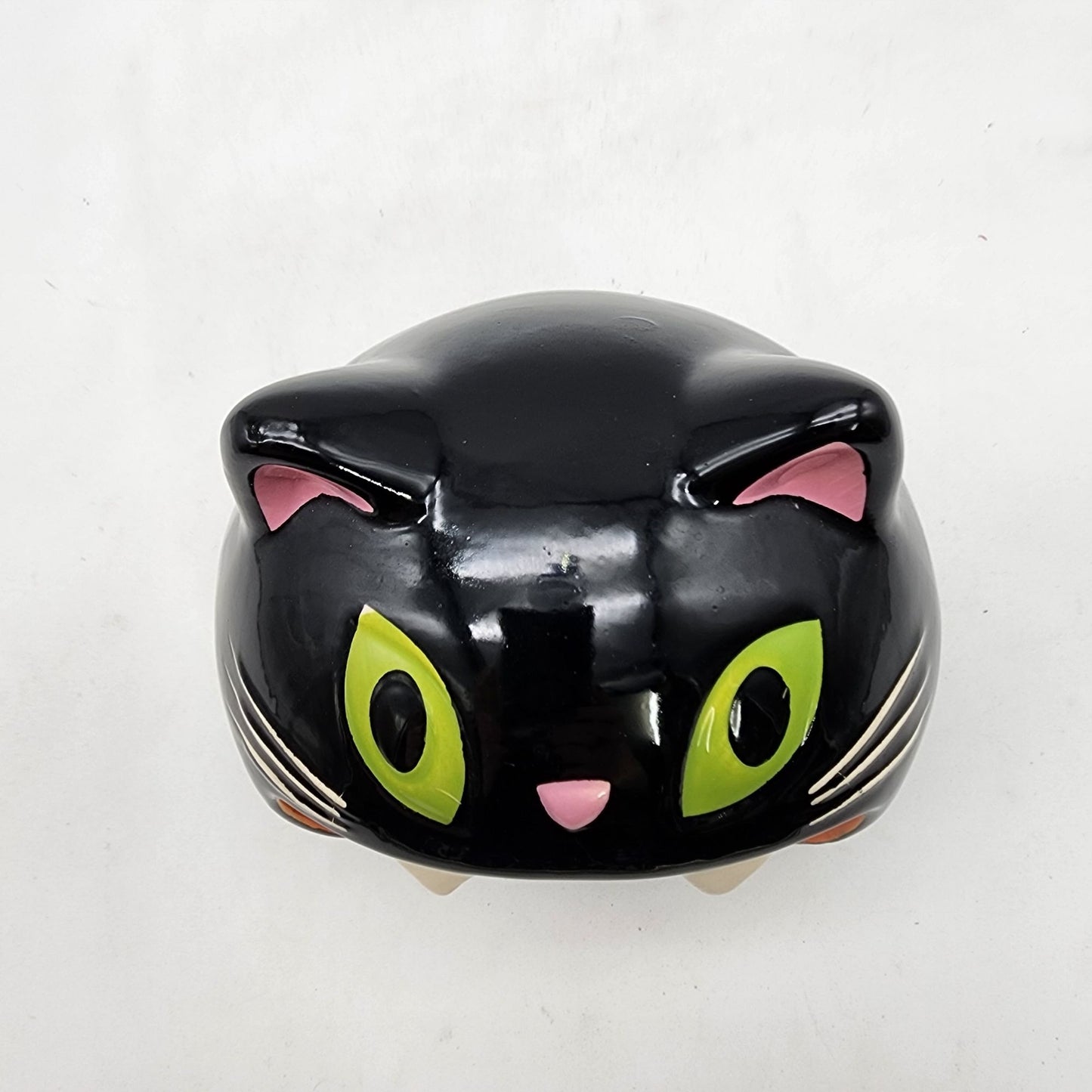 Black Cat Open Mouth Candy Dish or Sponge Holder