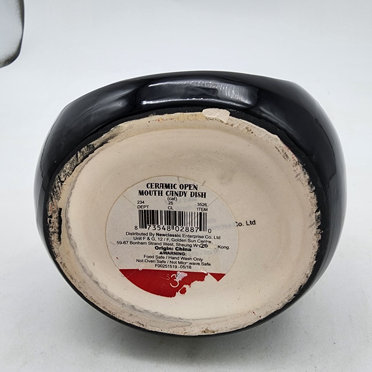 Black Cat Open Mouth Candy Dish or Sponge Holder