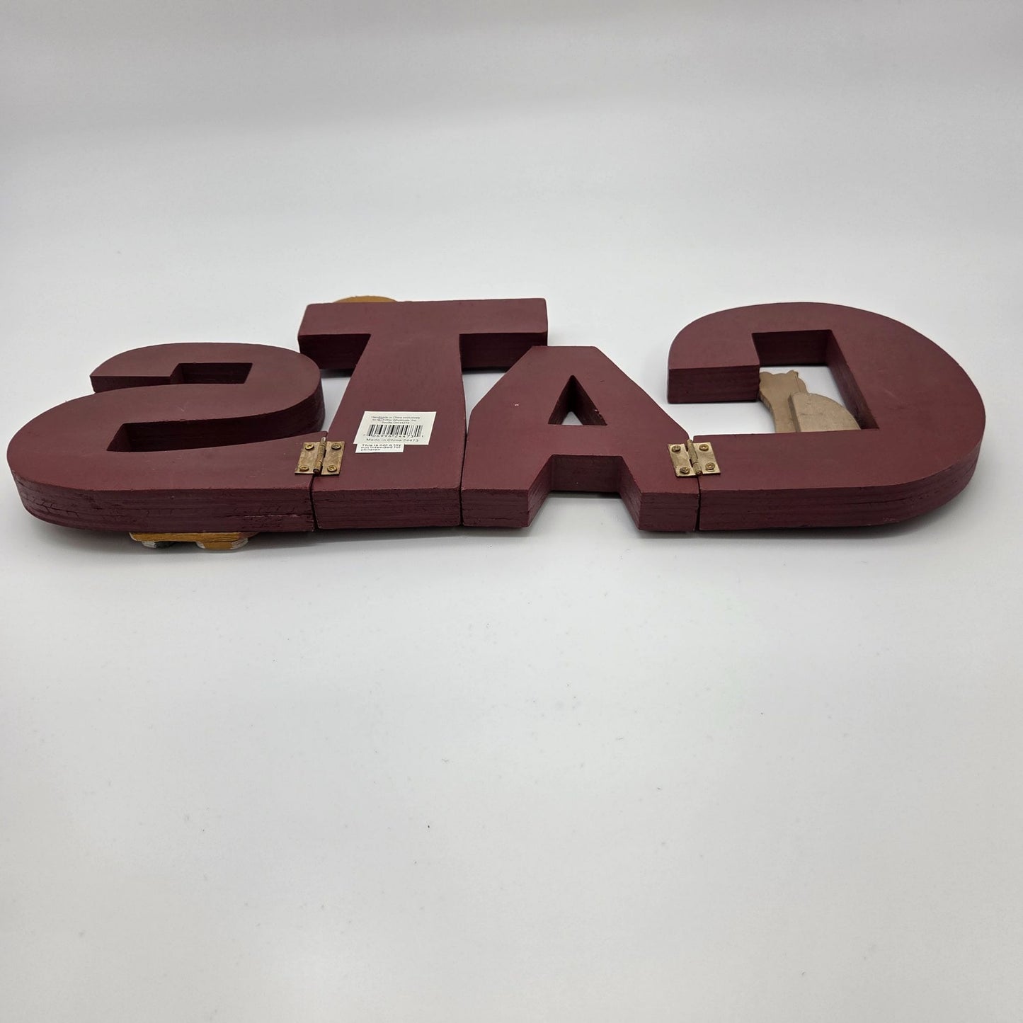 Wooden Cats Folding Hinged Decorative Display Letters