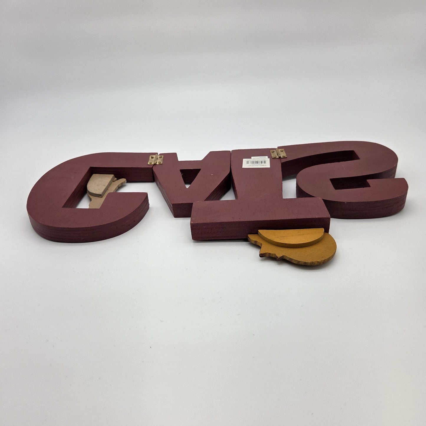 Wooden Cats Folding Hinged Decorative Display Letters