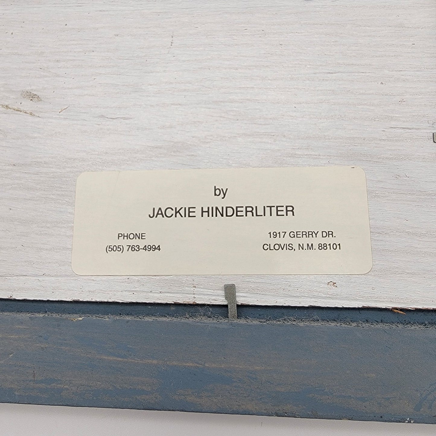 Jackie Hinderliter Punch Tin Welcome Sign Framed