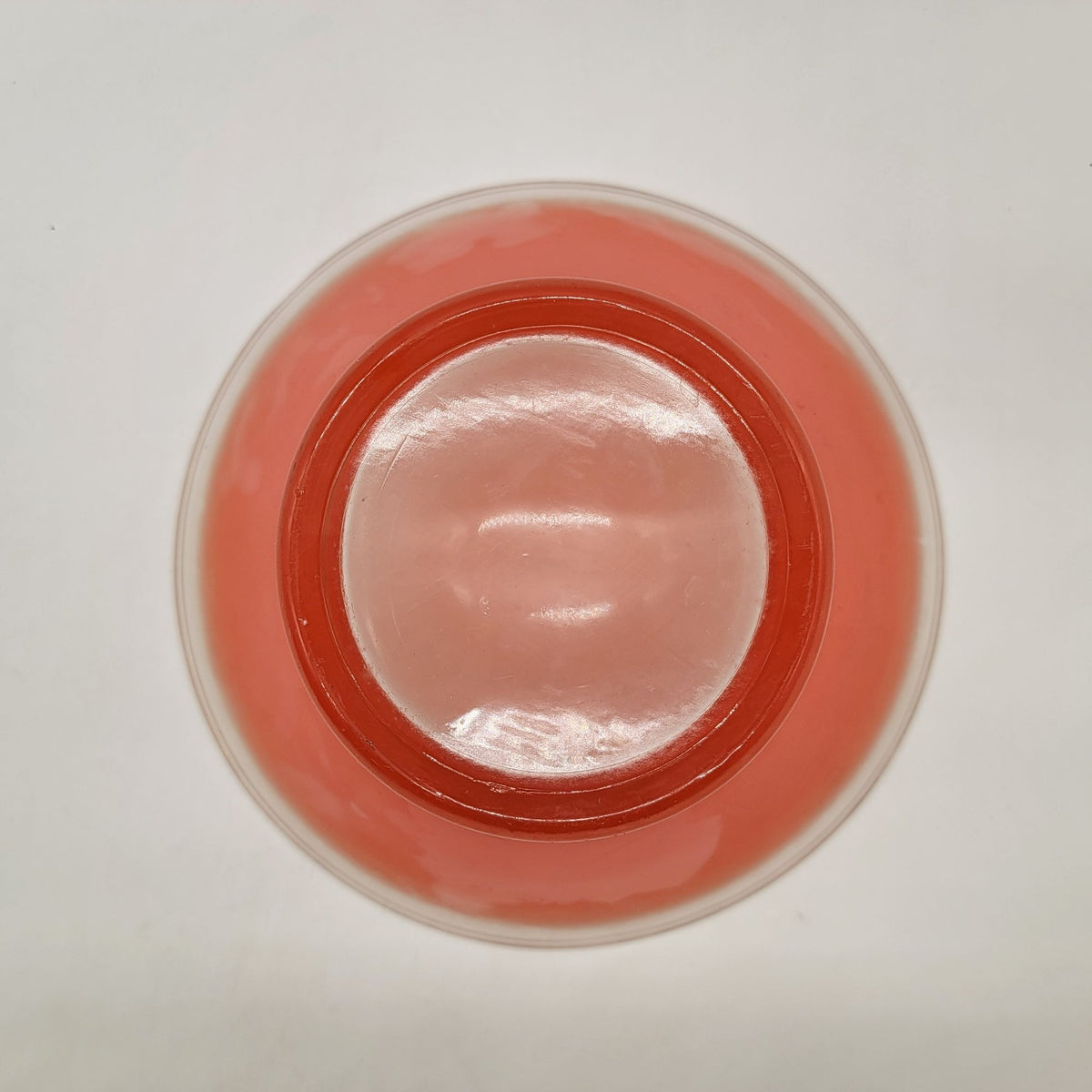 1950s Large Blendo Orange Glass Serving Bowl