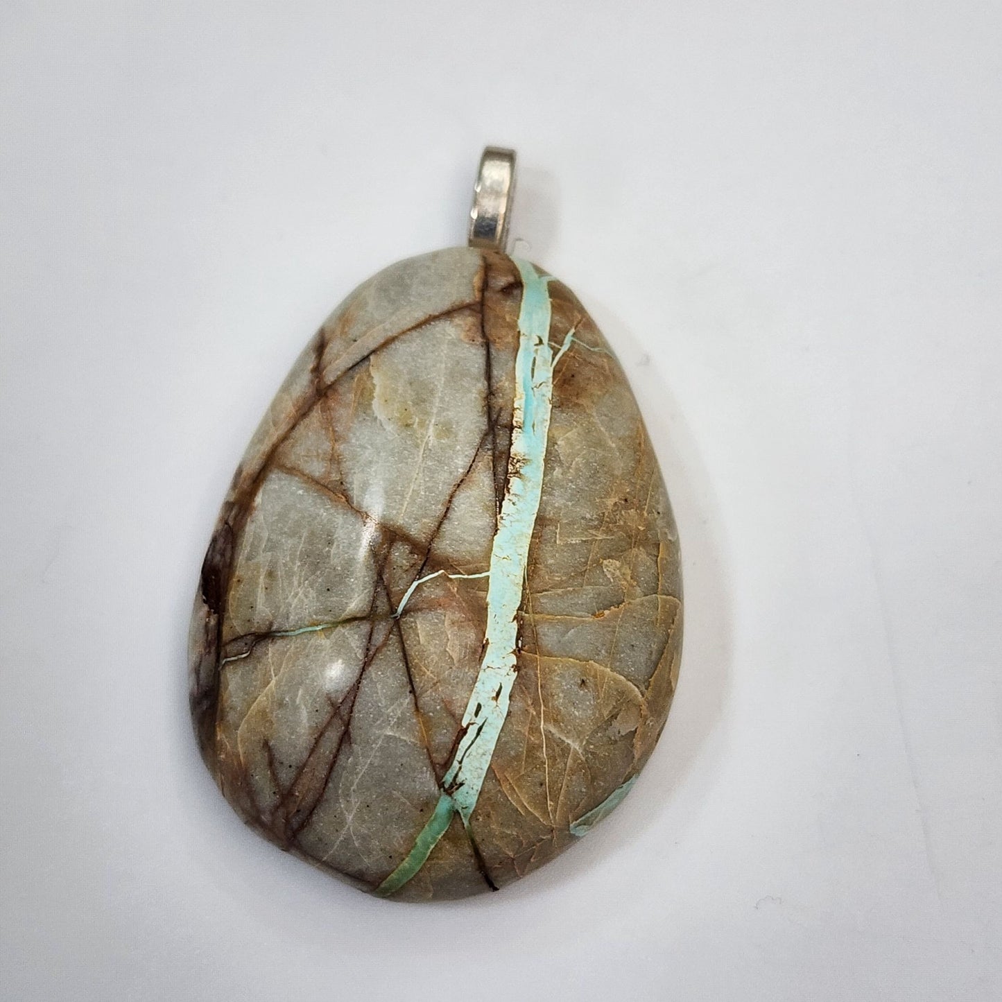 Artisan Royston Turquoise Cabochon Pendant