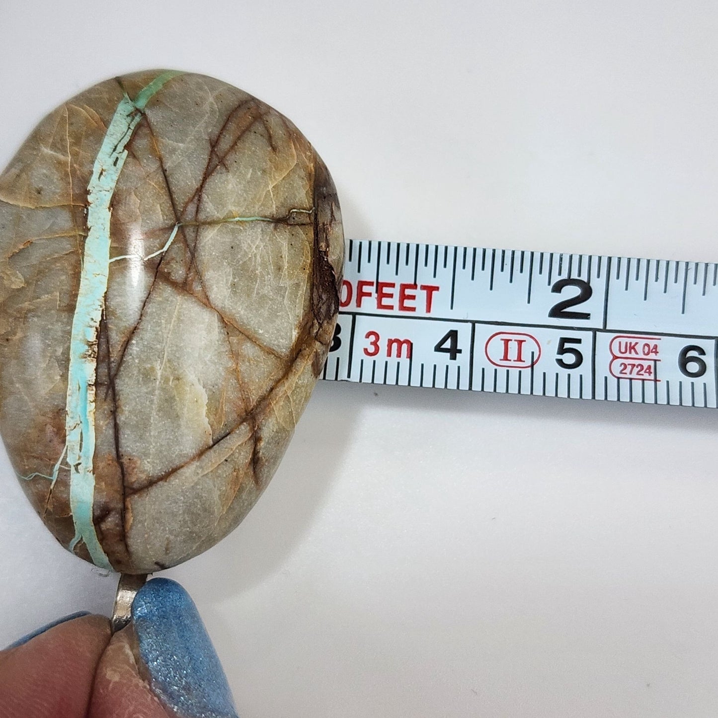 Artisan Royston Turquoise Cabochon Pendant