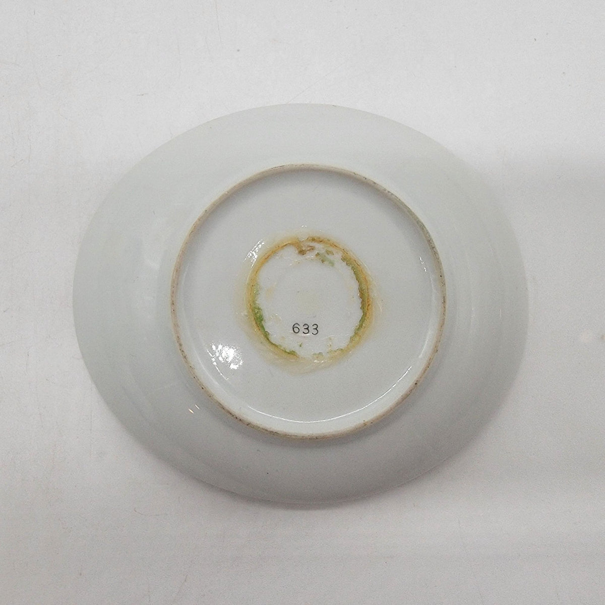 Vintage Bleu Celeste Porcelain Oval Dish With Courting Couple