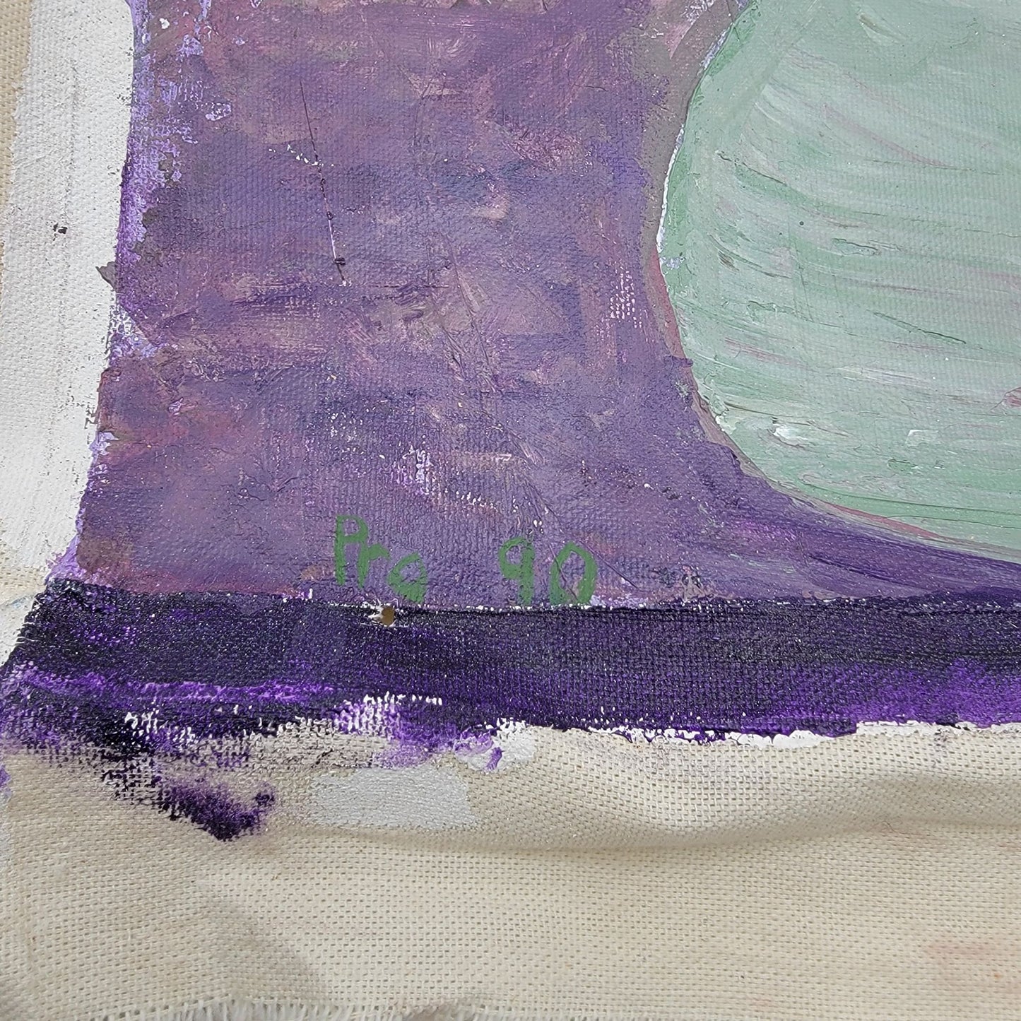 Vintage Wildflower Bouquet Impasto Original Painting By June Lowe 1990