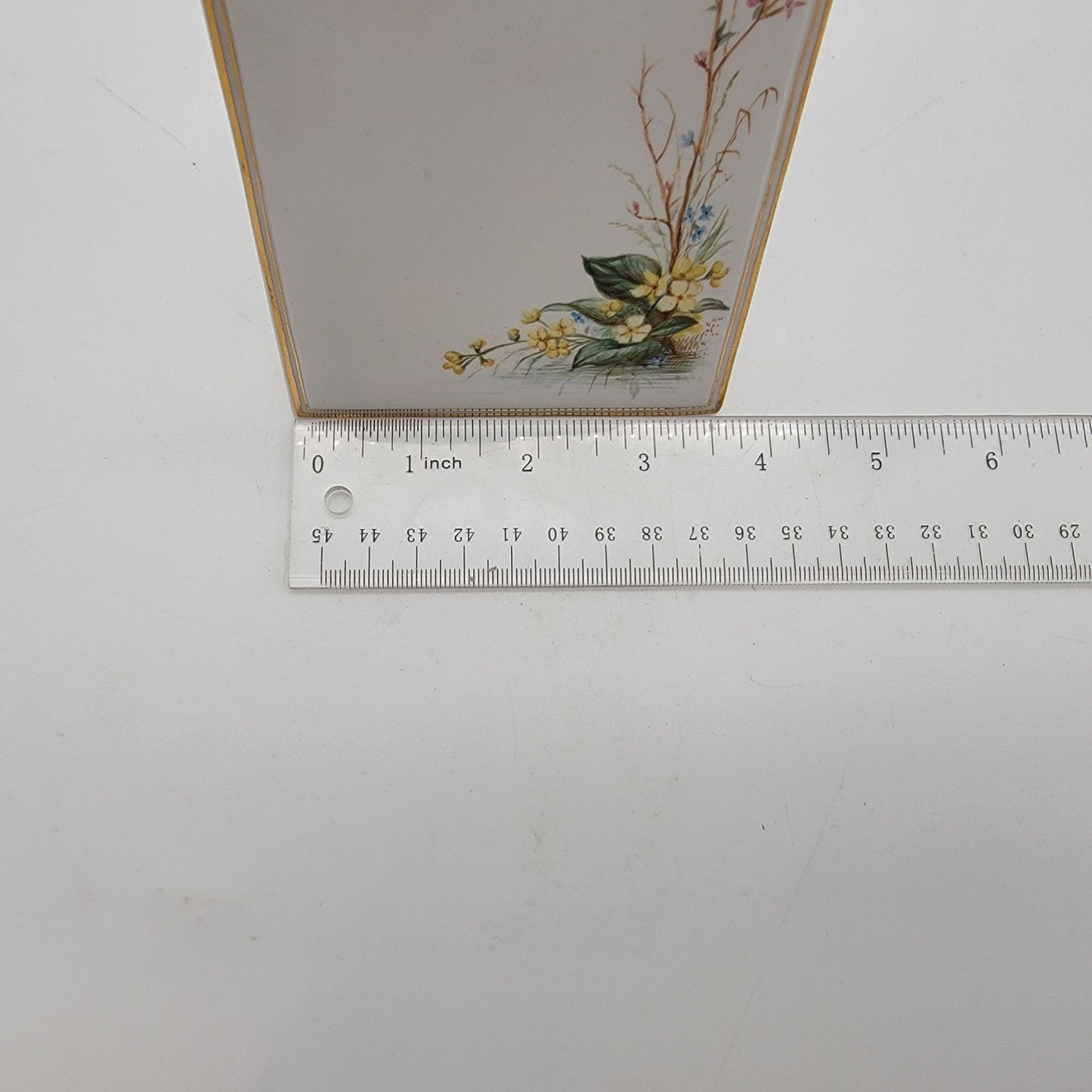 Vintage Porcelain Menu Table Display Board