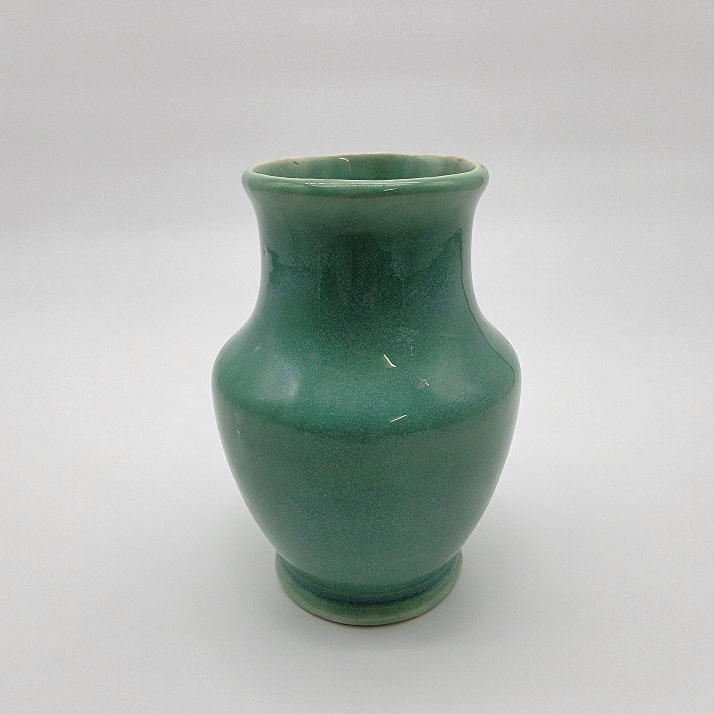 Antique Arts and Crafts Era Green Pottery Vase