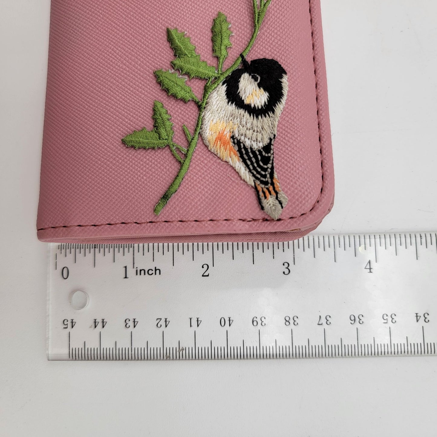 Chickadee Birds Pink Organizer Wallet