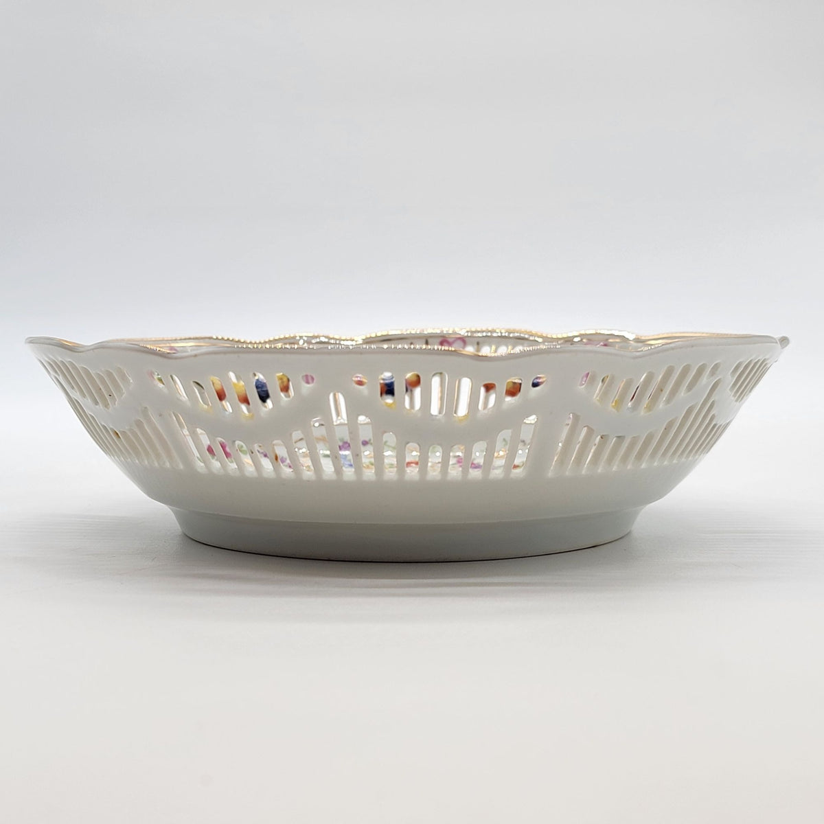 Porzellanmanufaktur Rudolf Wächter Bavaria Porcelain Reticulated Bowl