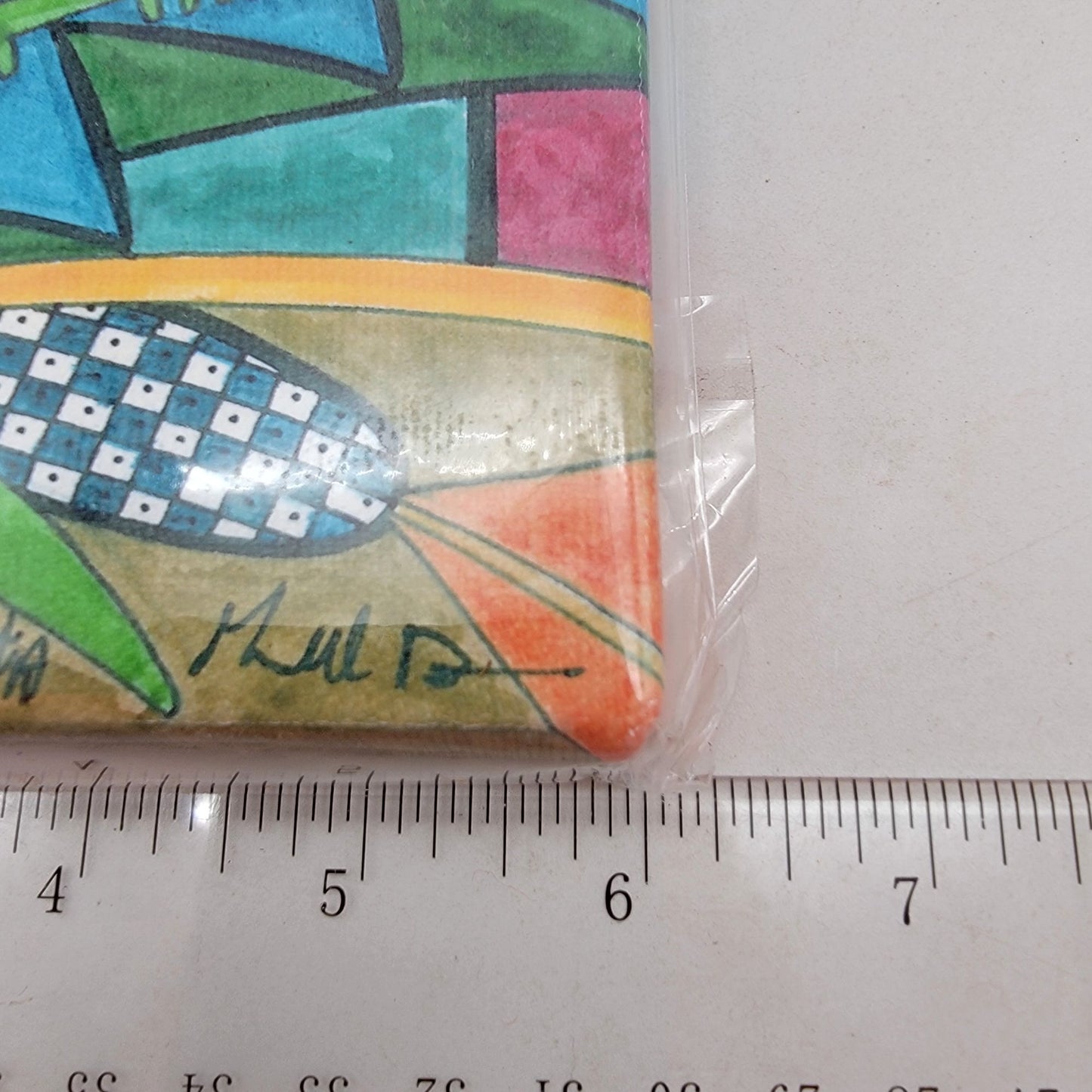 Hopi Artist Gerald A.A. Daawavendewa "Parrot With Prayer Feathers" Giclee Canvas Wall Art