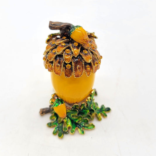 Objet D'Art The Little Oak Acorn Trinket Box Artform No. 116