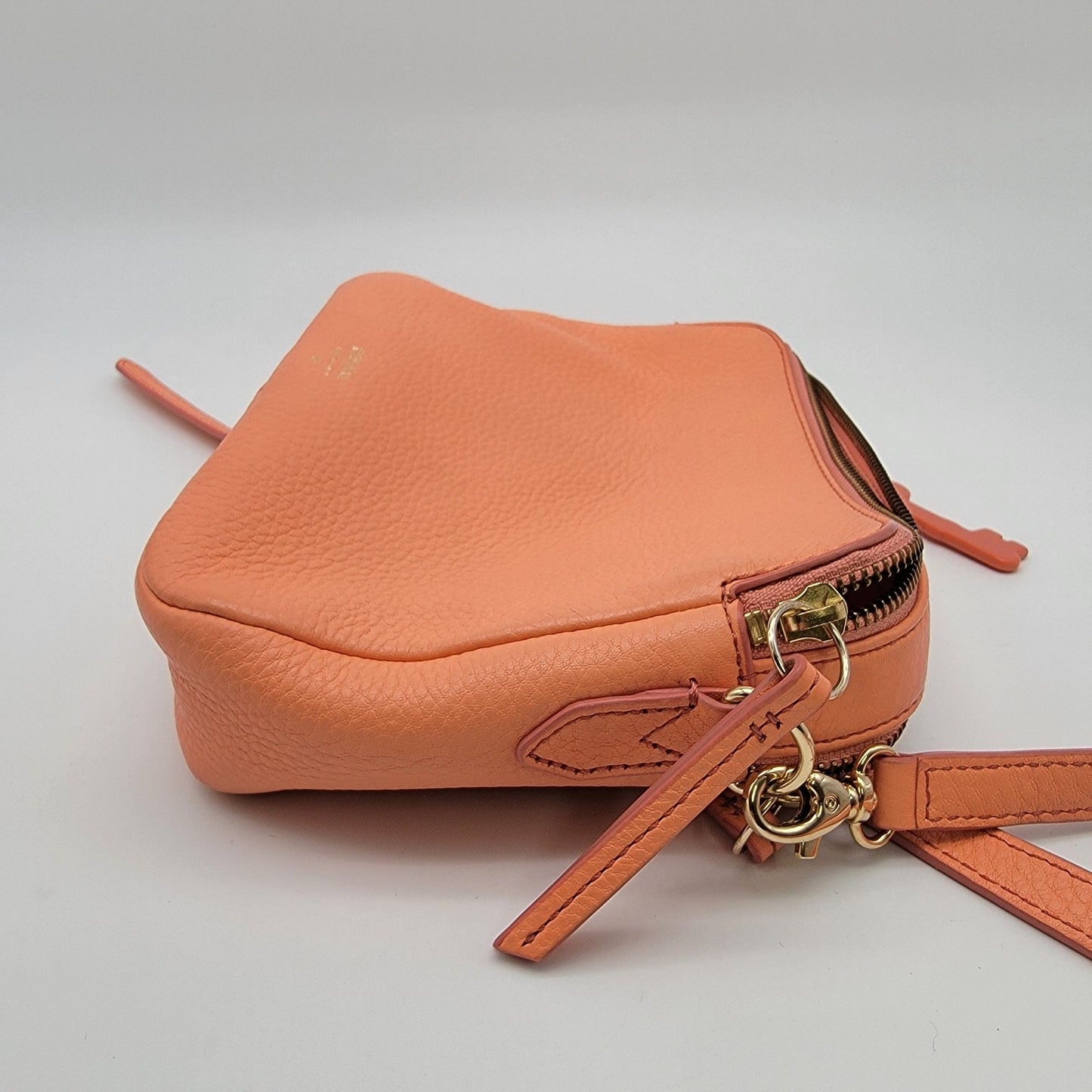 Fossil Sydney Crossbody Bag Papaya Genuine Leather Purse