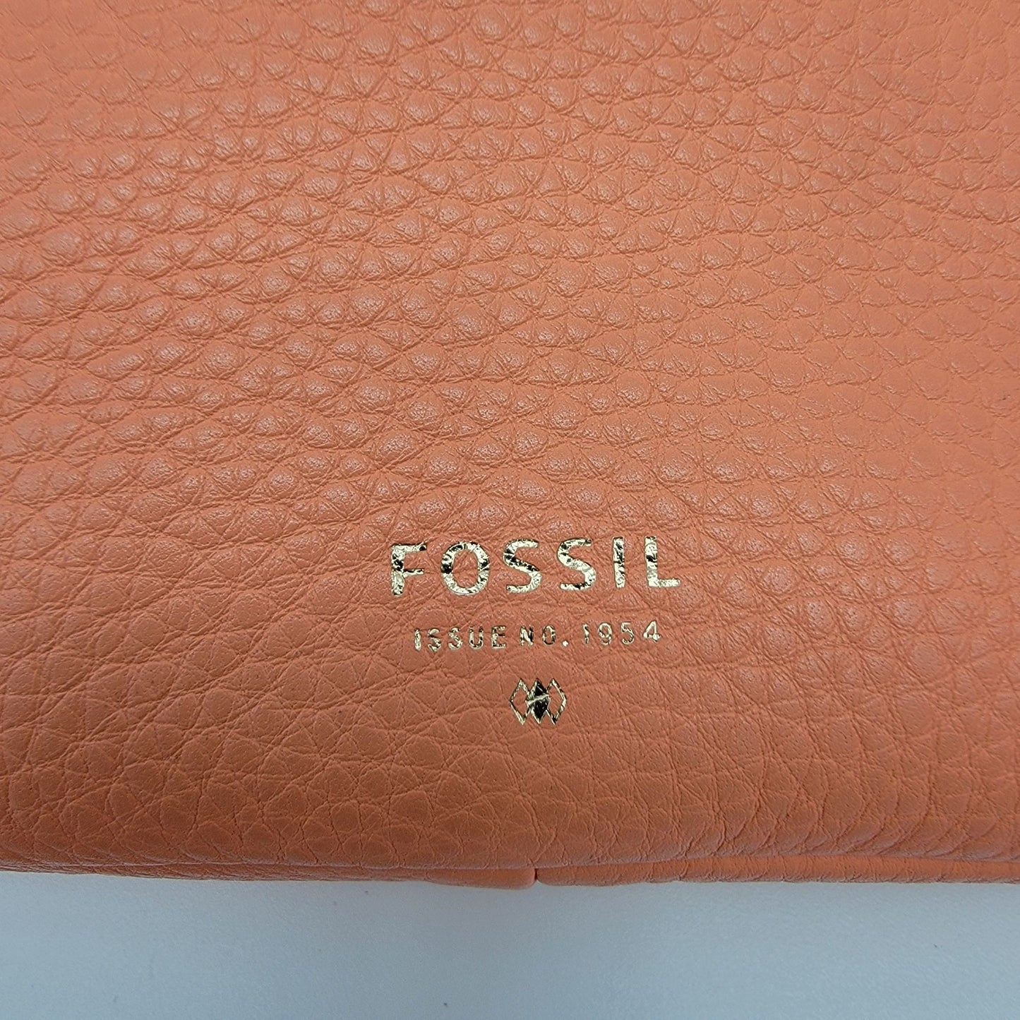 Fossil Sydney Crossbody Bag Papaya Genuine Leather Purse