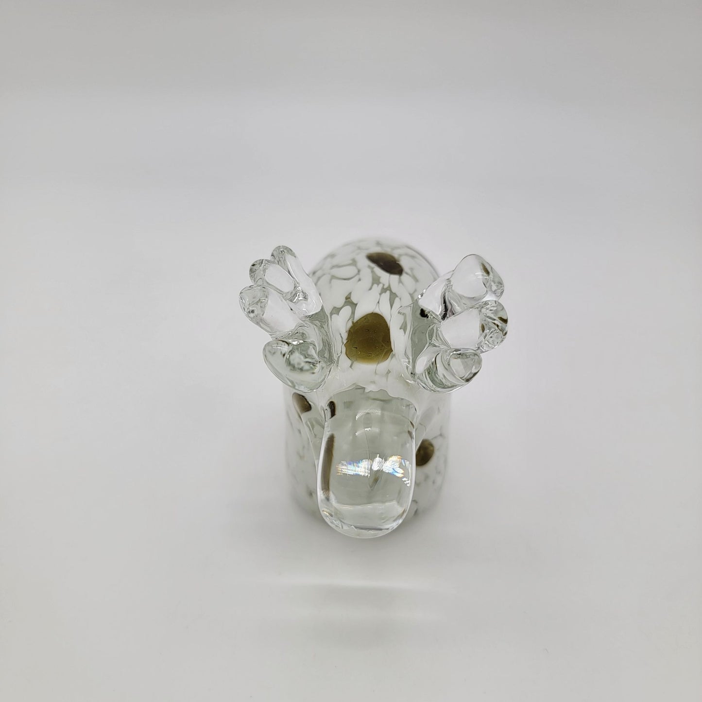 Art Glass Moose Sculpture Paperweight