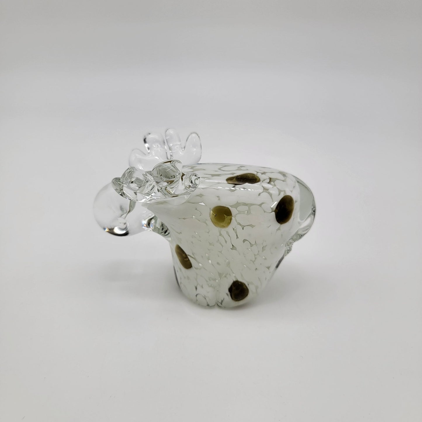 Art Glass Moose Sculpture Paperweight