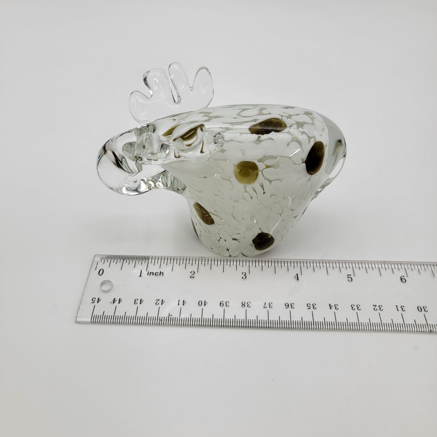 Art Glass Moose Sculpture Paperweight