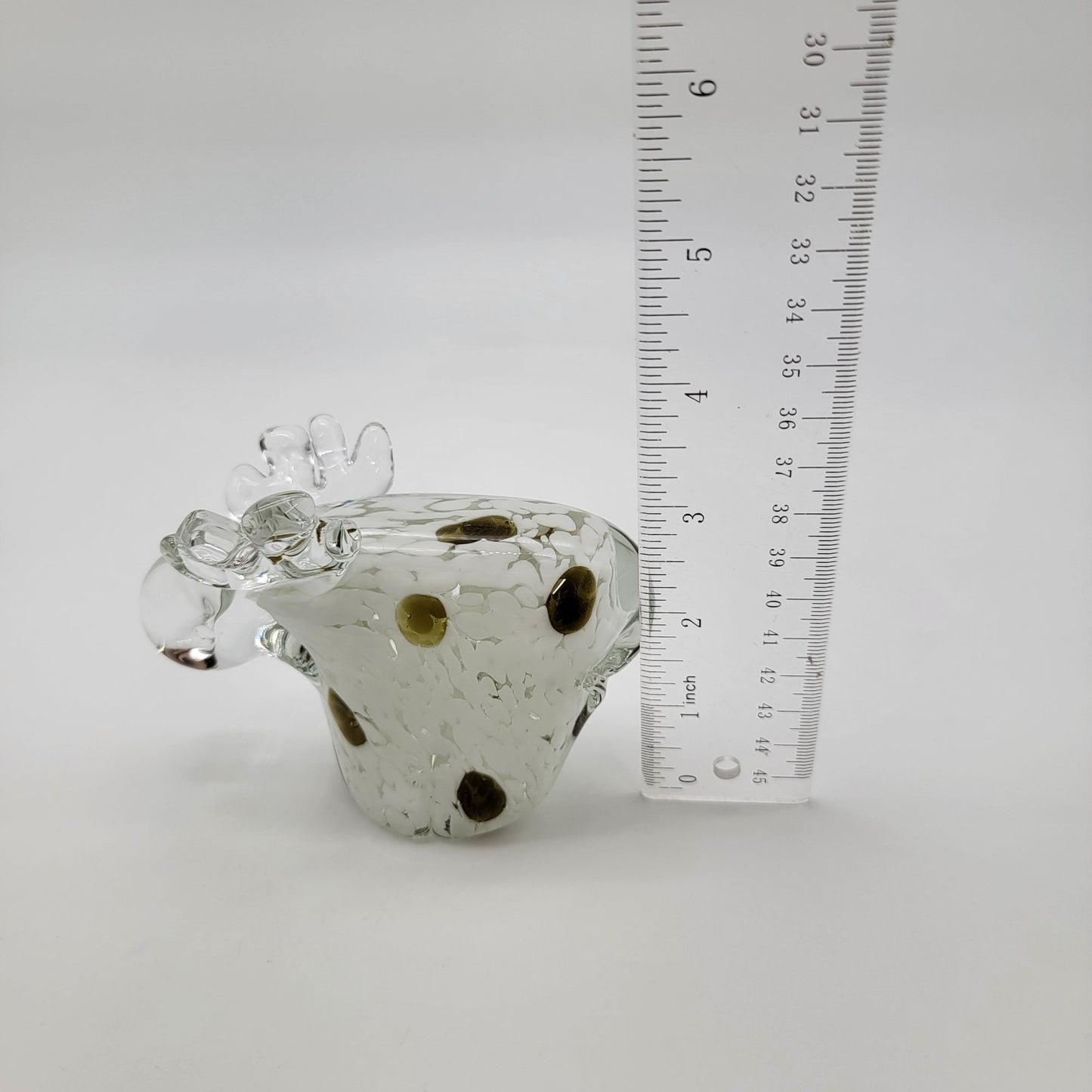 Art Glass Moose Sculpture Paperweight