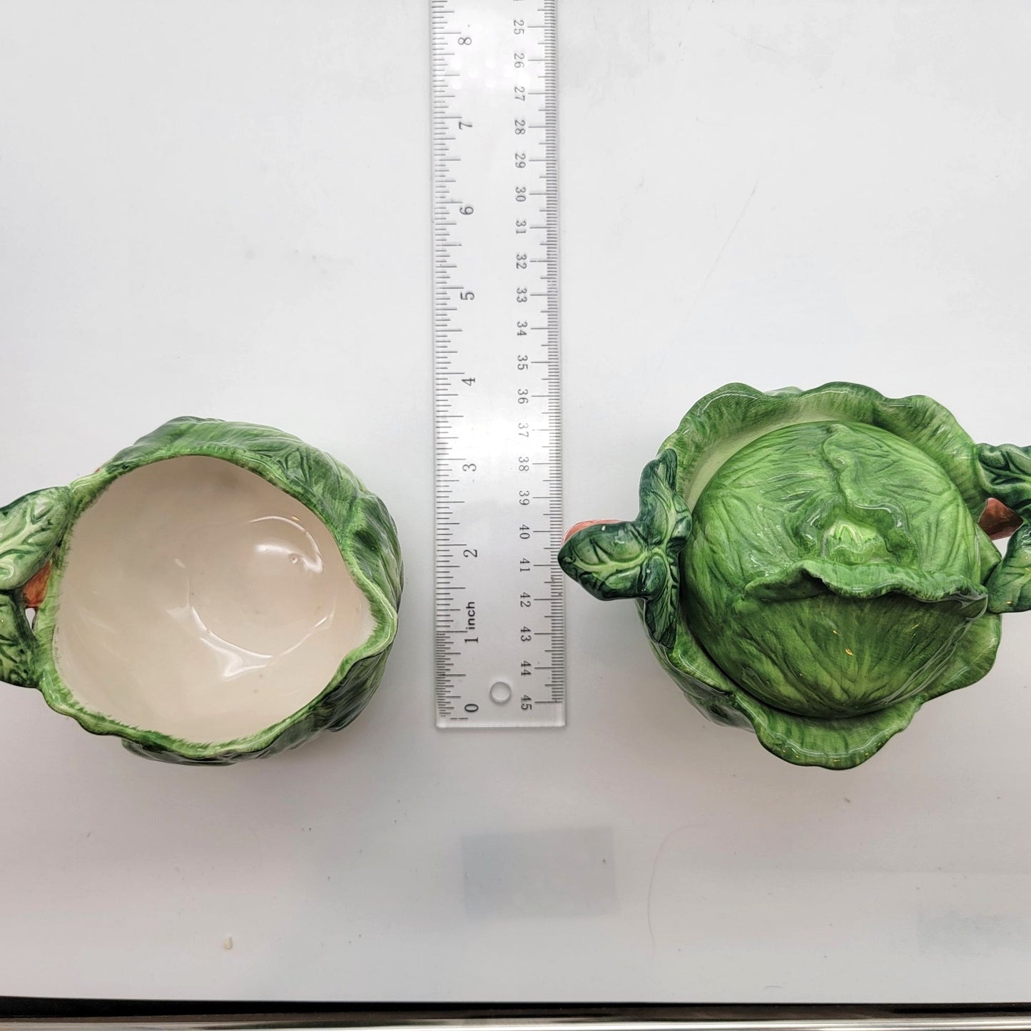 Vintage Cabbage & Carrot Creamer And Sugar Bowl Set