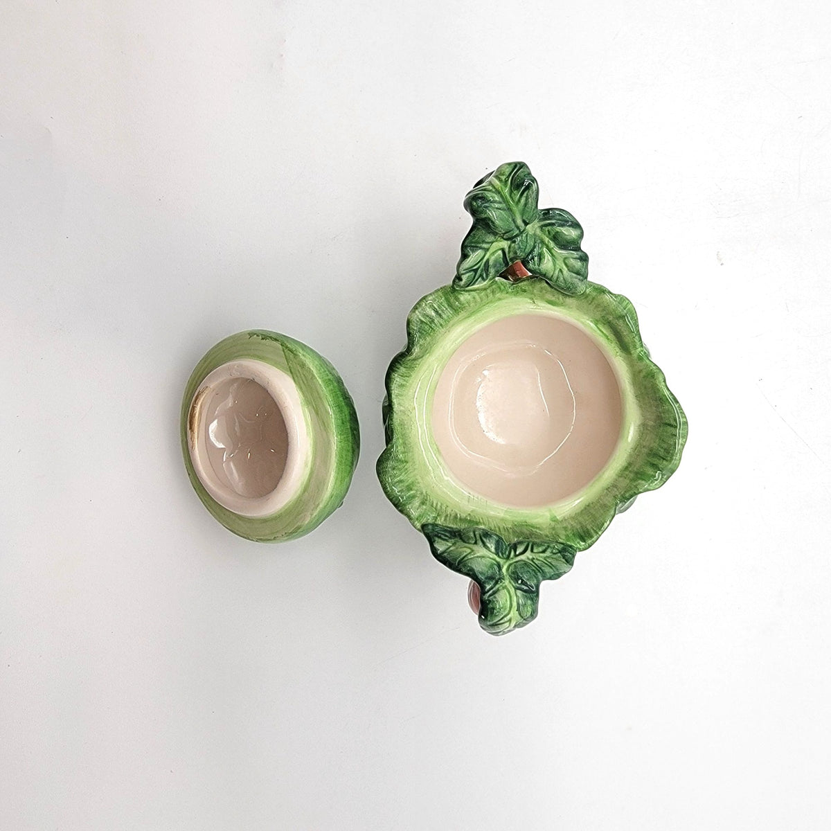 Vintage Cabbage & Carrot Creamer And Sugar Bowl Set