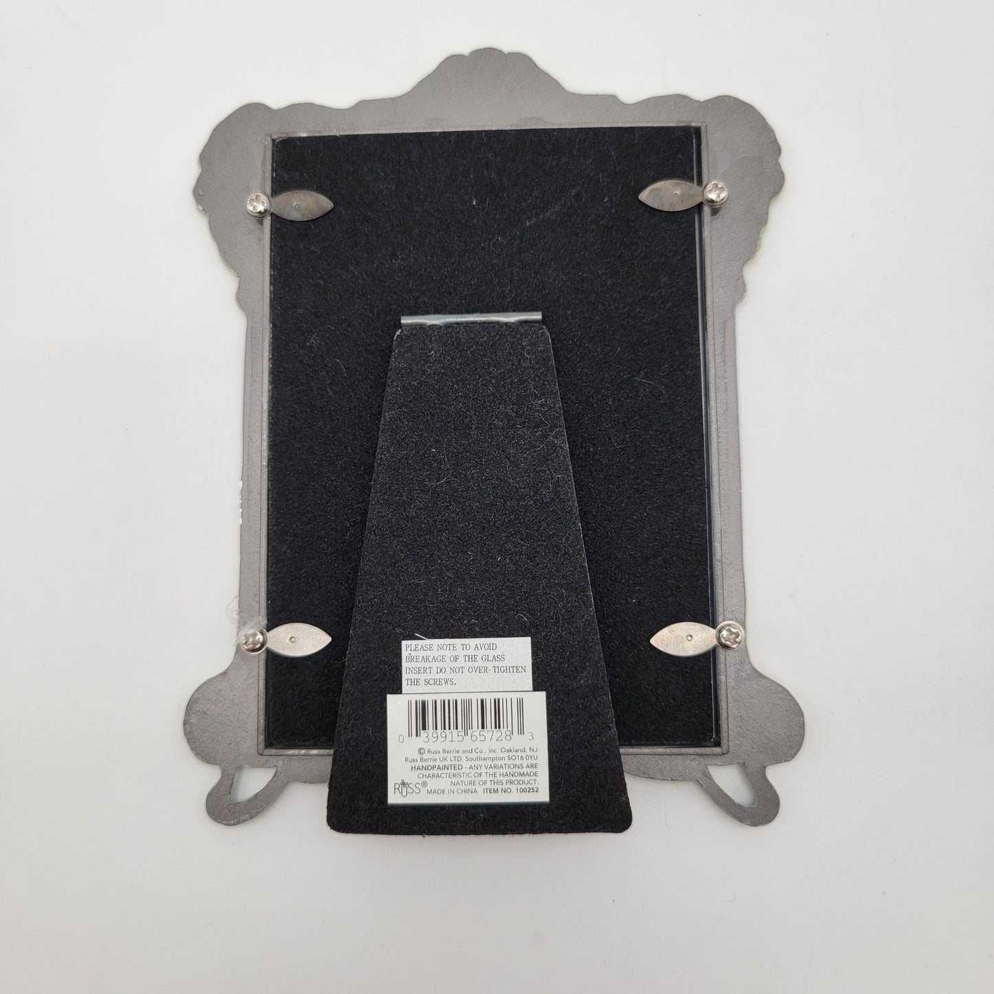 Vintage Russ Berrie & Co. Art Nouveau Floral Garlands Picture Frame 3.5" x 5"