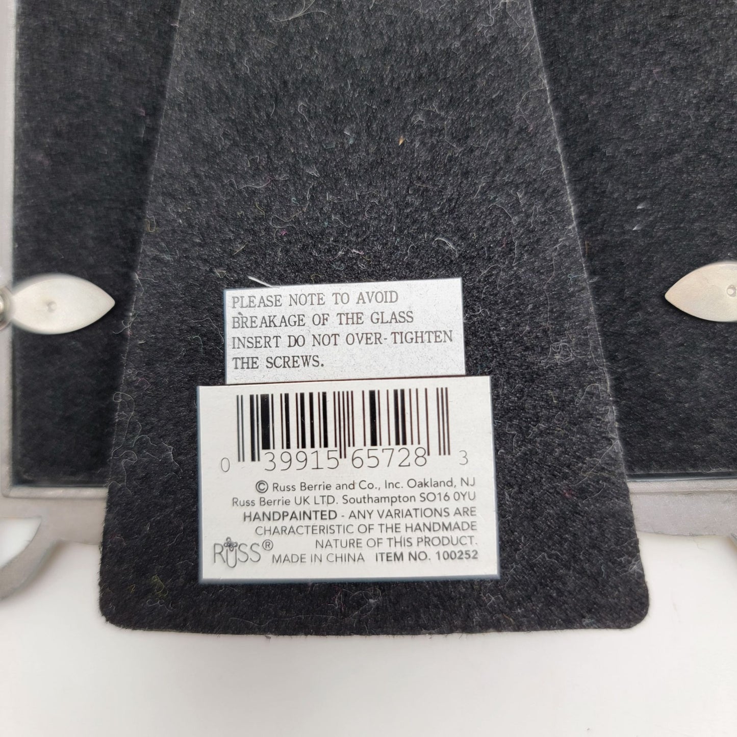 Vintage Russ Berrie & Co. Art Nouveau Floral Garlands Picture Frame 3.5" x 5"