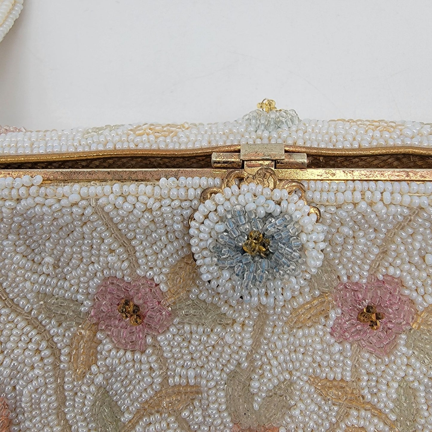 Vintage DeLill France Beaded Evening Bag Purse