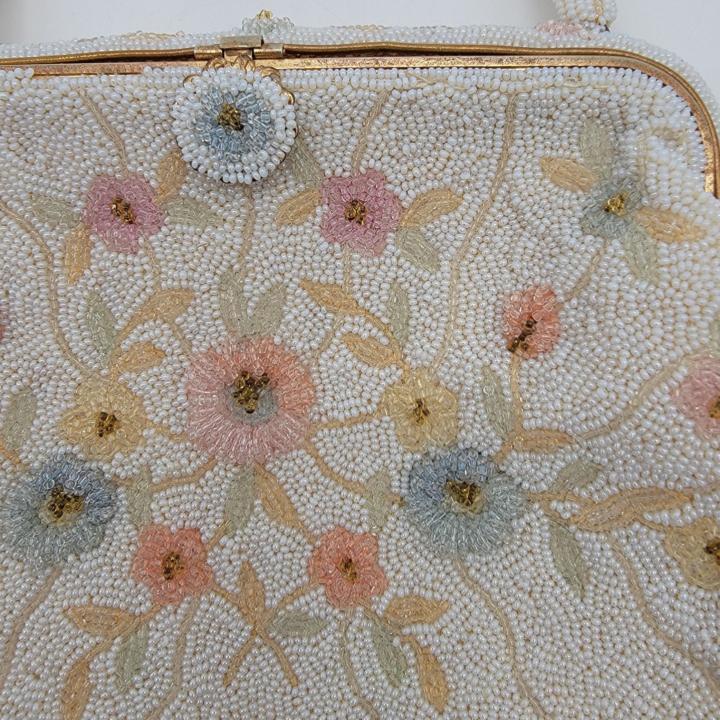 Vintage DeLill France Beaded Evening Bag Purse