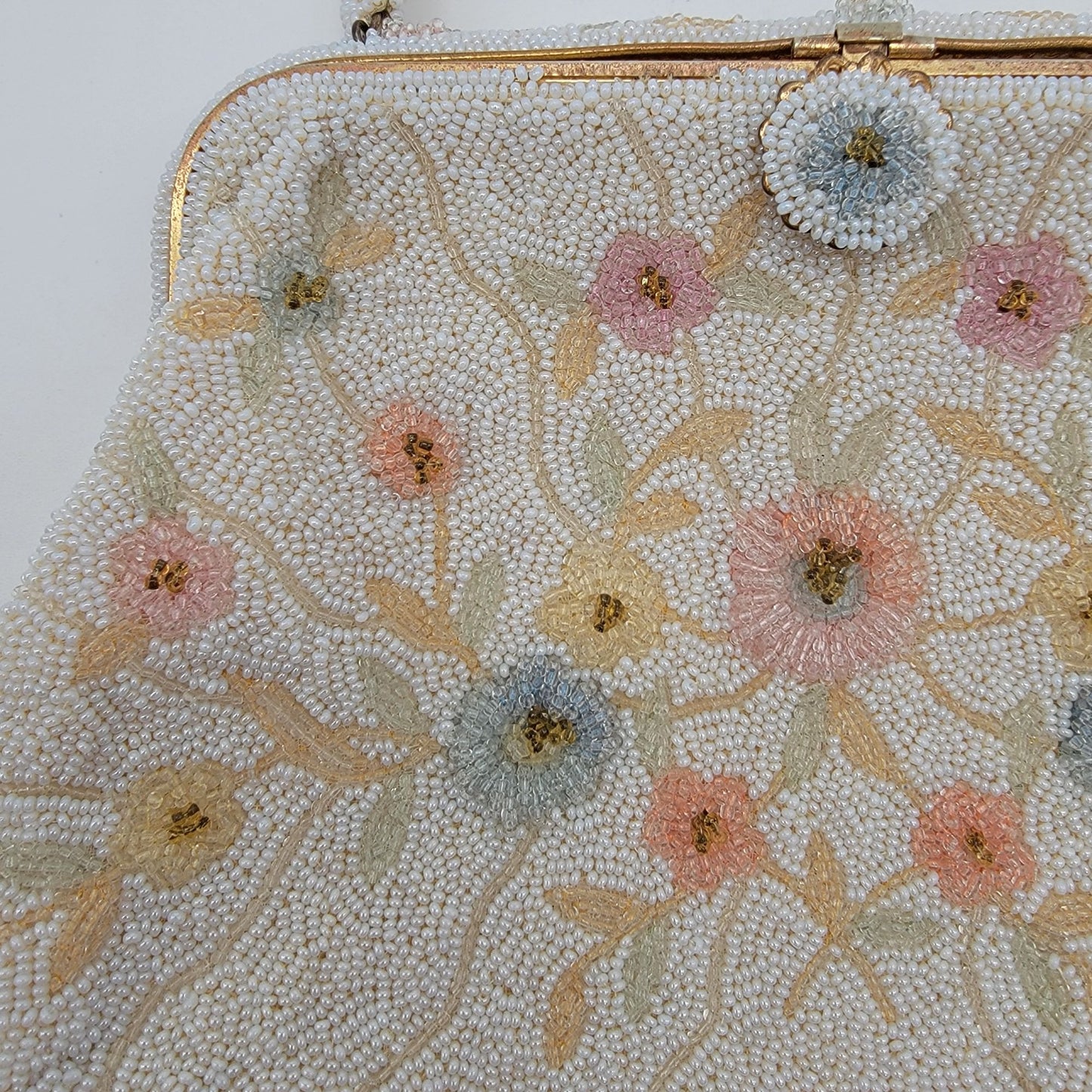Vintage DeLill France Beaded Evening Bag Purse