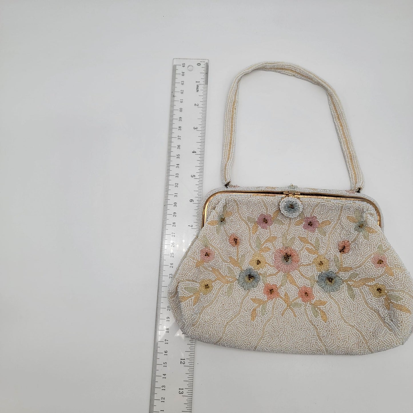 Vintage DeLill France Beaded Evening Bag Purse
