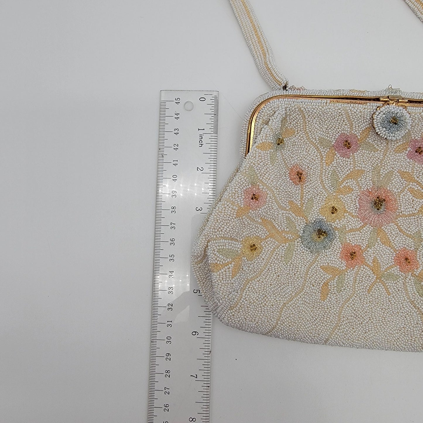 Vintage DeLill France Beaded Evening Bag Purse