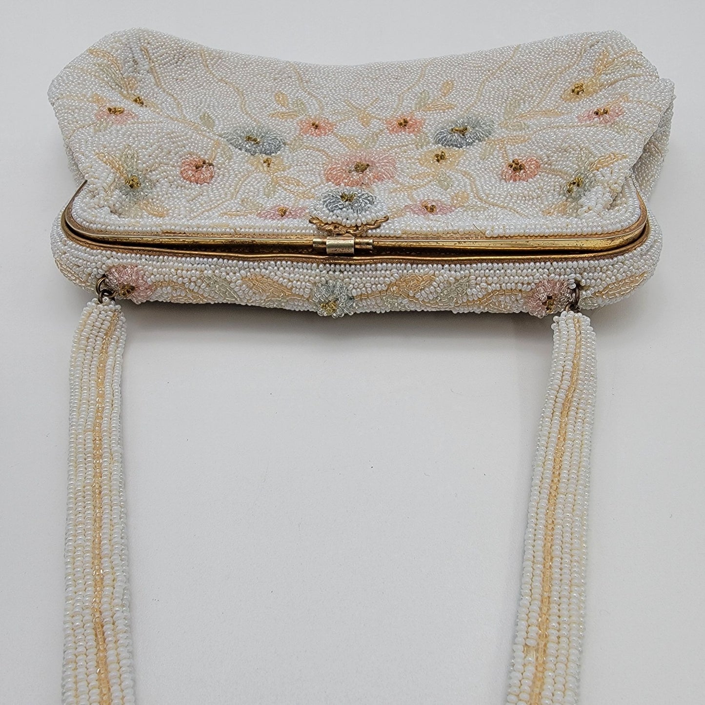Vintage DeLill France Beaded Evening Bag Purse