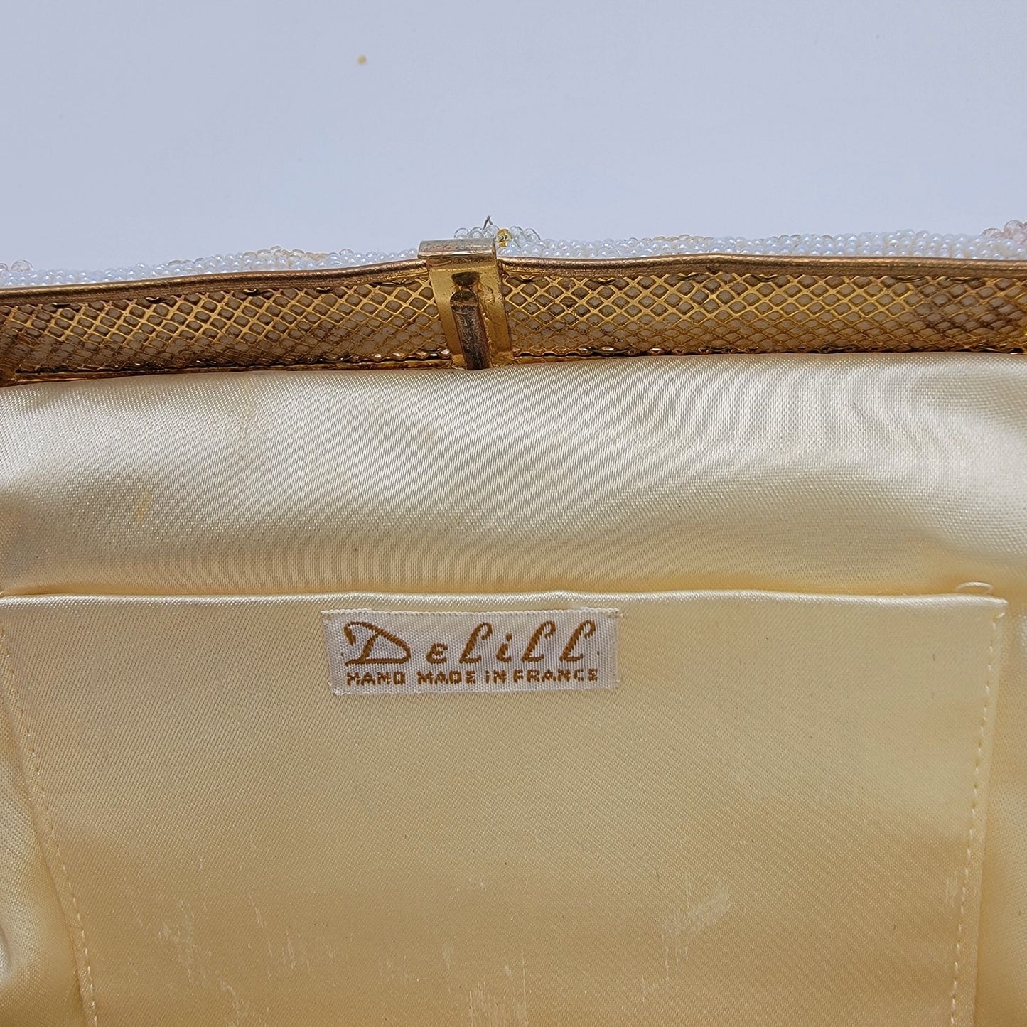 Vintage DeLill France Beaded Evening Bag Purse