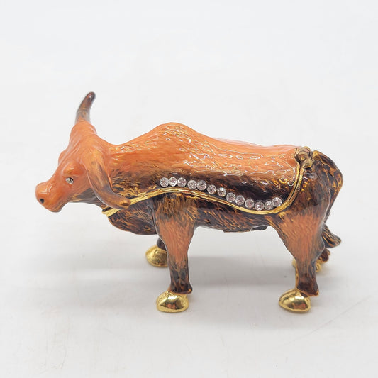 Objet D'Art Toro Bravo Bull Trinket Box Artform No. 78