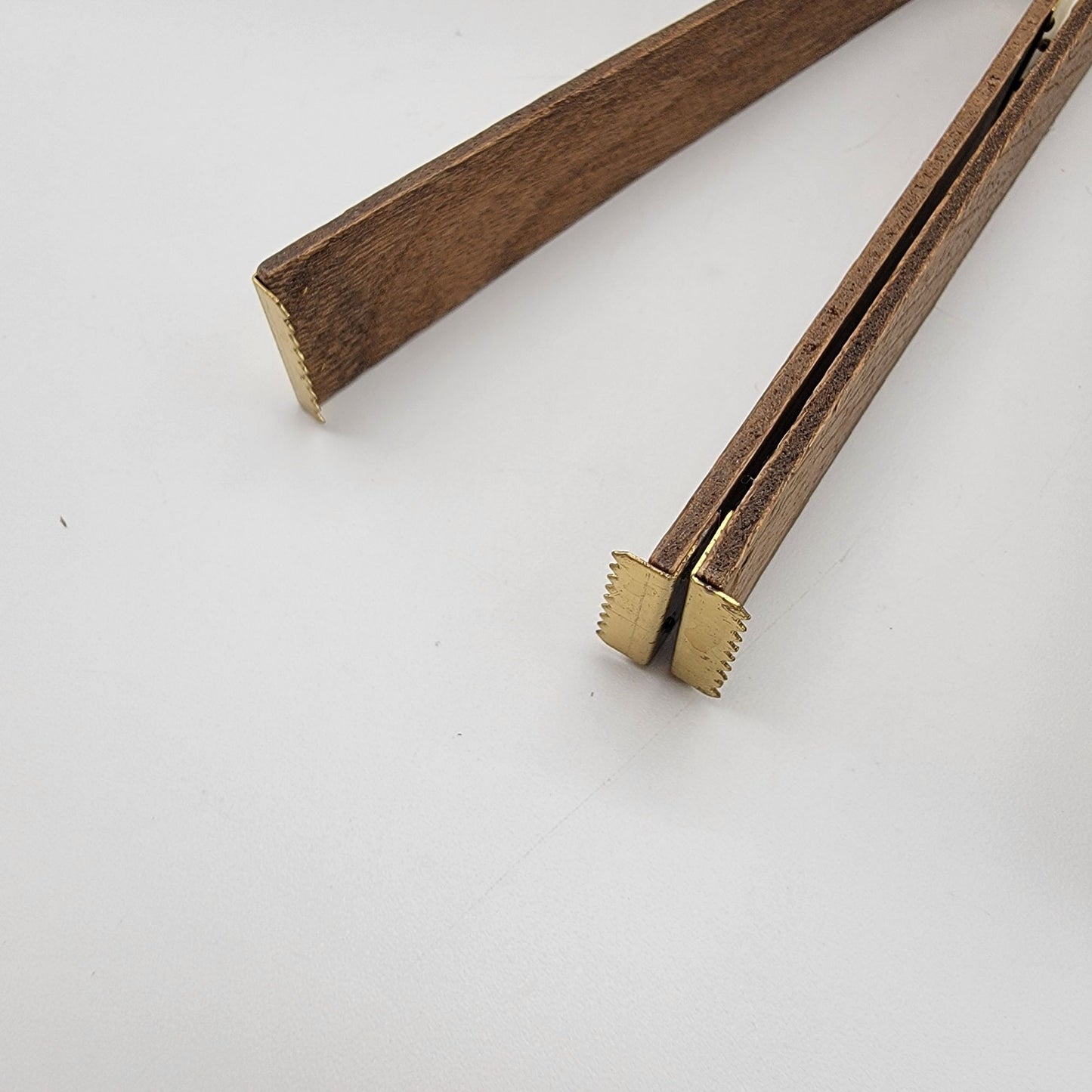 Mid Century Teak Wood Ice Bucket With Matching Tongs