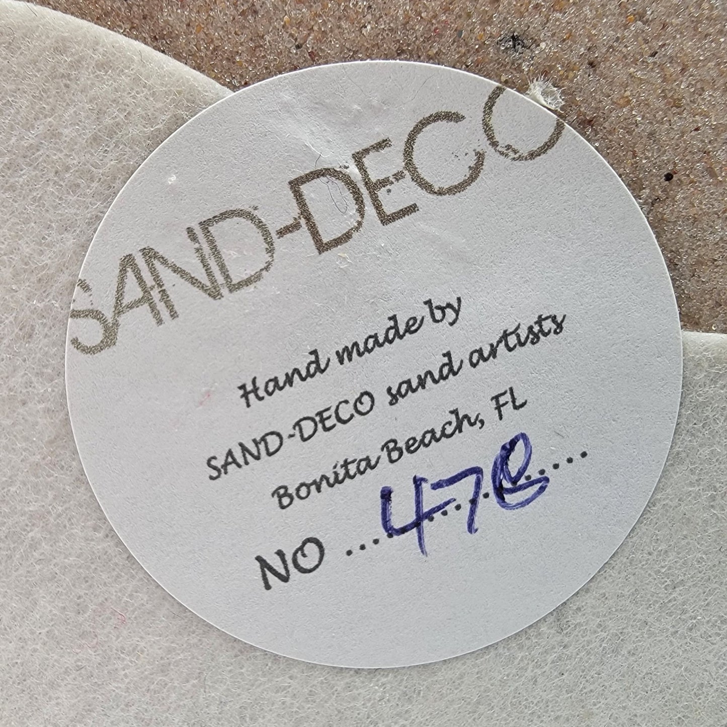 Large Sand-Deco Sandcastle Sculpture No. 478 - Dark
