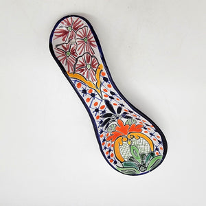 Mexican Talavera Pottery Spoon Rest