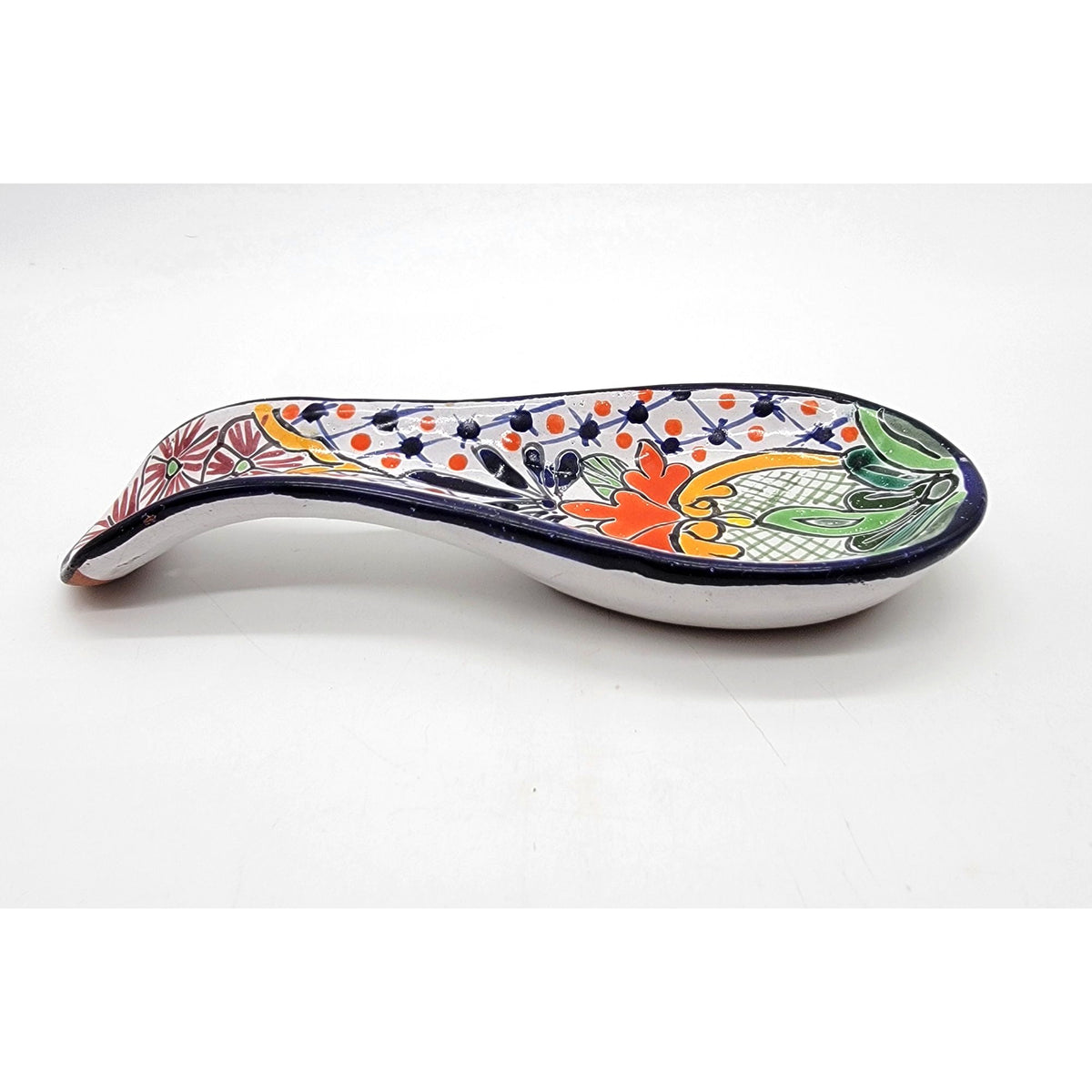 Mexican Talavera Pottery Spoon Rest