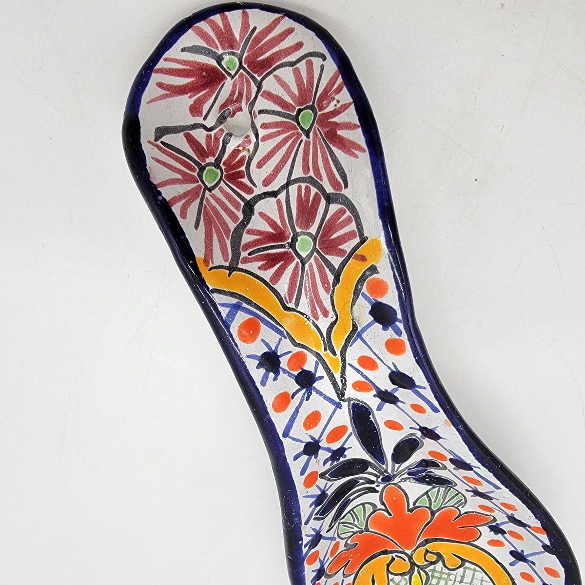 Mexican Talavera Pottery Spoon Rest