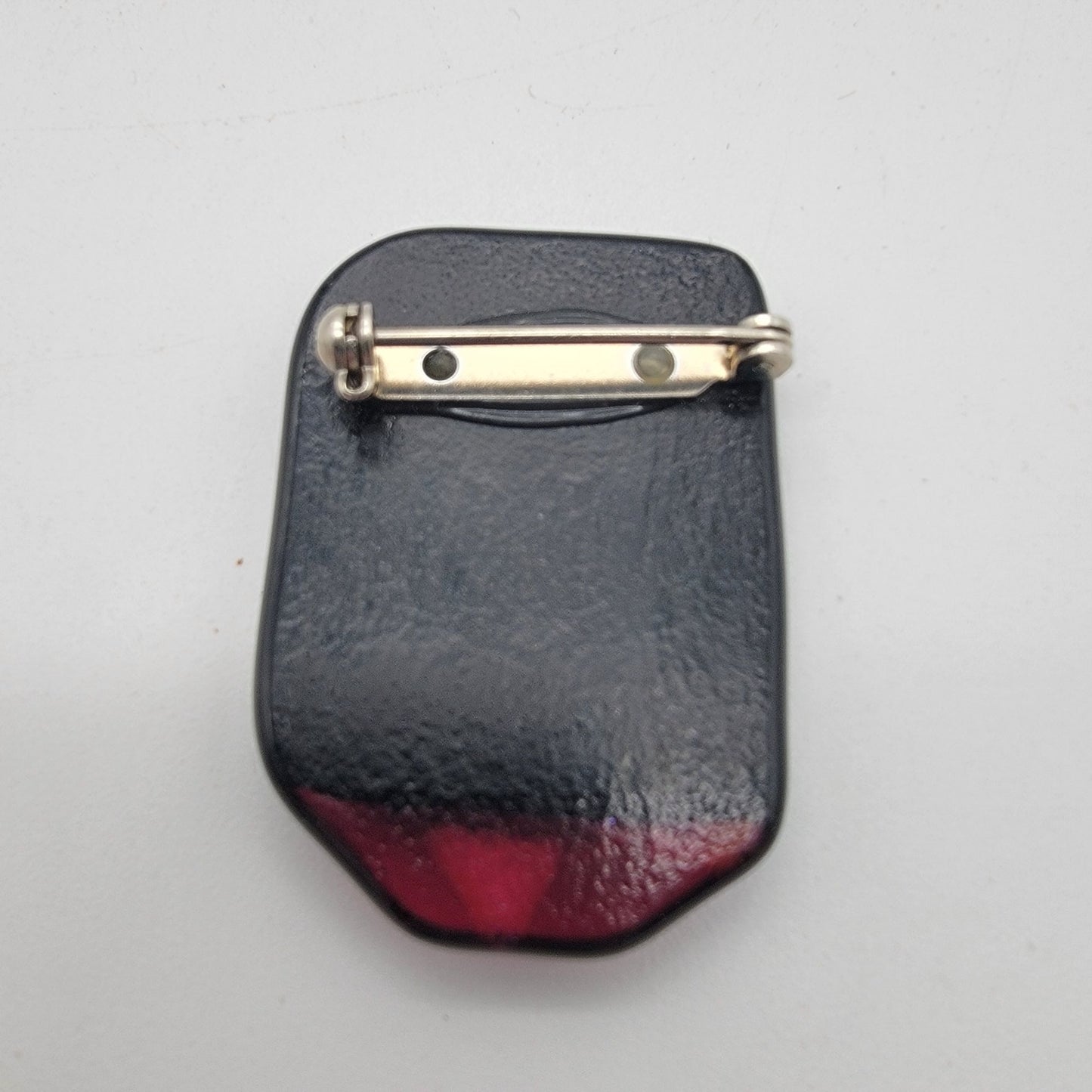 Dichroic Fused Art Glass Brooch Musical Themed