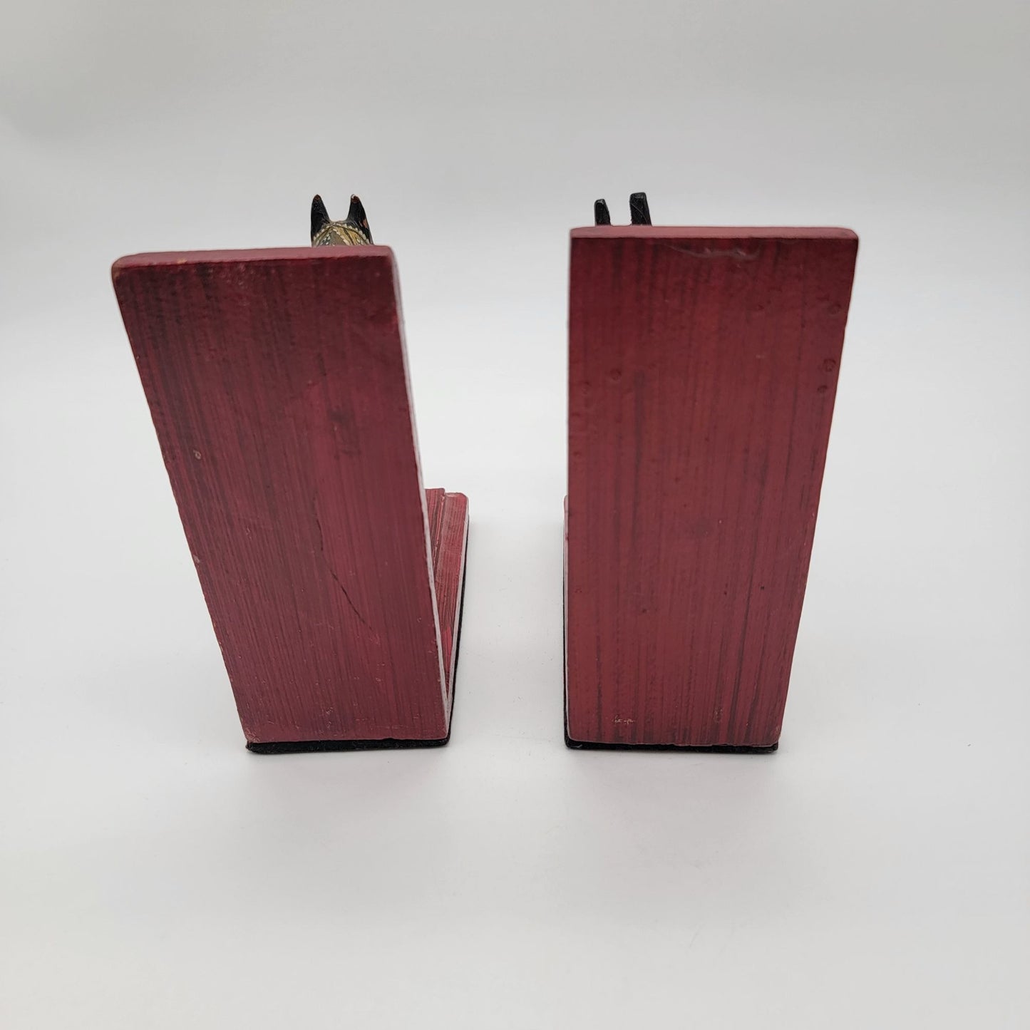 Hand-Painted Wooden Dala Horse Bookends